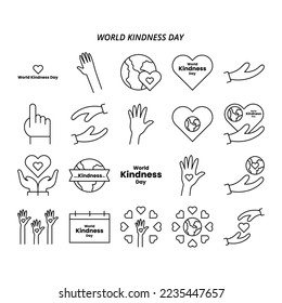 World Kindness Day icon pack