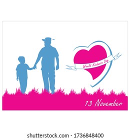 World Kindness Day Illustration Background. banner. vector illustration.