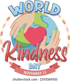 World Kindness Day Logo Concept illustration