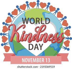 World Kindness Day Logo Concept illustration