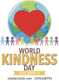 World Kindness Day Logo Concept illustration