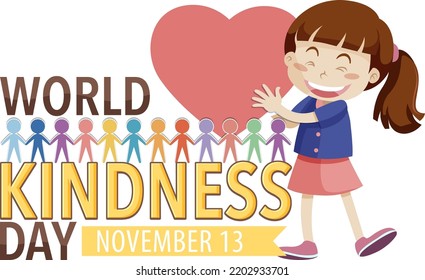 World Kindness Day Logo Concept illustration