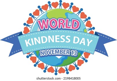 World Kindness Day Logo Design illustration