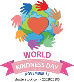 World Kindness Day Logo Design illustration