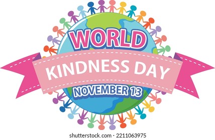 World Kindness Day Logo Design illustration