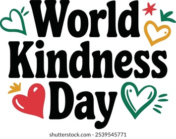 World Kindness Day minimalist typography t shirt design illustration