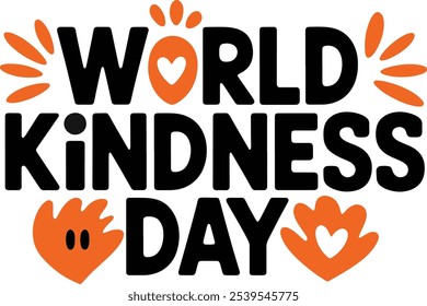 World Kindness Day minimalist typography t shirt design illustration