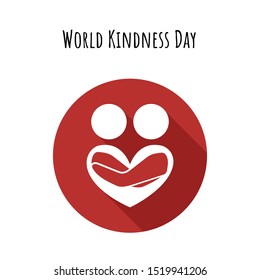 World Kindness Day November 13, vector illustration. Caring, respecting, equal people all over the world