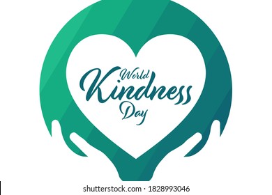 World Kindness Day. November 13. Holiday concept. Template for background, banner, card, poster with text inscription. Vector EPS10 illustration