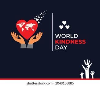 World Kindness Day. November 13. Template for background, banner, card, poster. Vector illustration.