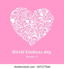 World Kindness Day. November 13. Vector illustration