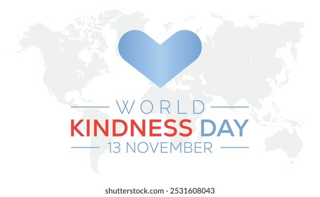 World Kindness Day is observed every year on November. Holidays Awareness concept. background, placard, banner template Vector illustration design.