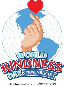 World Kindness Day Poster Design illustration