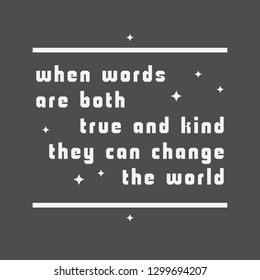 World Kindness day poster with a quote design. Typographic overlay template