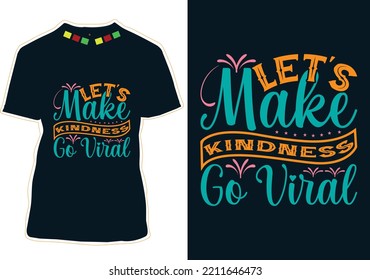 World kindness Day T-shirt design