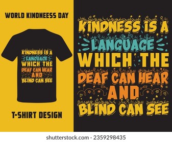 World Kindness Day T-Shirt designs vector art, kindness day 2023