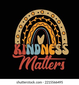 World Kindness Day Typography Design For Groovy design And SVG Design