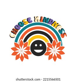 World Kindness Day Typography Design For Groovy design And SVG Design