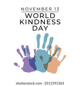 World Kindness Day vector design template good for celebration usage. World Kindness Day design. flat design. eps 10.