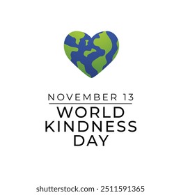 World Kindness Day vector design template good for celebration usage. World Kindness Day design. flat design. eps 10.