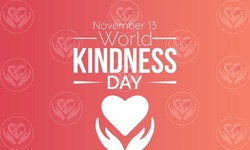 World Kindness Day Vector Illustration With Hearts And Helping Hands Observed On November 13. Vector Template For Background, Banner, Card, Poster Design.