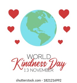 World Kindness Day Vector Illustration. Suitable for greeting card poster and banner.