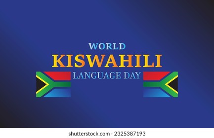World Kiswahili Language Day Vector Logo, and Background Creative Design