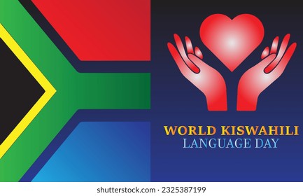 World Kiswahili Language Day Vector Logo, and Background Creative Design