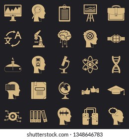 World knowledge icons set. Simple set of 25 world knowledge vector icons for web for any design