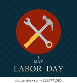 World Labor Day. 1st of May. Vector illustration.