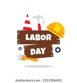 Ilustración vectorial de diseño del Día Mundial del Trabajo