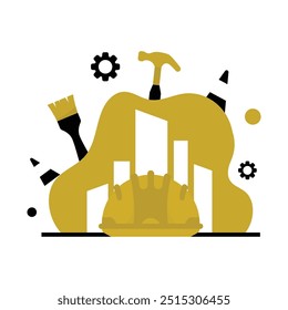 Ilustración vectorial de diseño del Día Mundial del Trabajo