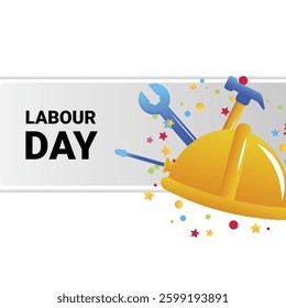 World labor day, vector cartoon frame