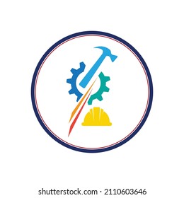 world labour day 1st of May logo vector illustration design template.