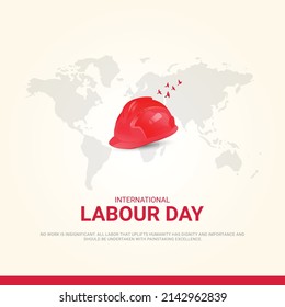 World labour day,  concept , 3D illustration. 