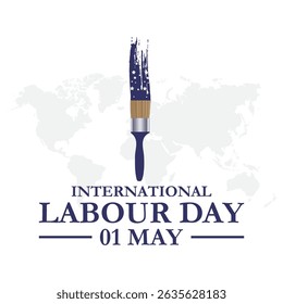 World labour day. Happy labour day vector illustration. International Labour Day, Labor Day. May 1st. Creative Social Media Design Post Vector Illustration Template