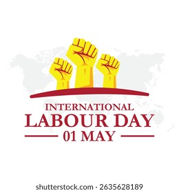 World labour day. Happy labour day vector illustration. International Labour Day, Labor Day. May 1st. Creative Social Media Design Post Vector Illustration Template