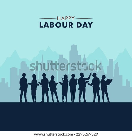 World labour day. Happy labour day vector illustration.
