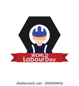 World Labour Day Vector Illustration. great for greeting card, logo and icon