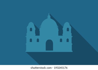 World landmark, Berlin Cathedral, Berliner Dom, Germany, vector illustration