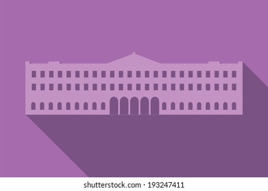 World Landmark, Buckingham Palace, London, UK, Europe, Vector Illustration