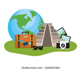 world landmarks icon