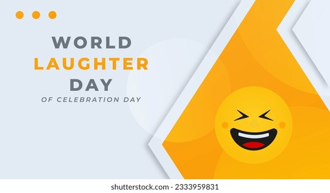 World Laughter Day Celebration Vector Design Illustration for Background, Poster, Banner, Advertising, Greeting Card