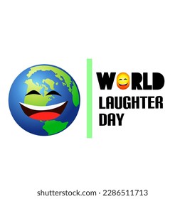 World laughter day greeting vector