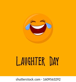 World Laughter day on 03 May vector Design with laugh icon
