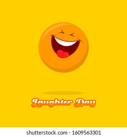 World Laughter Day On 03 May Vector Design With Laugh Icon