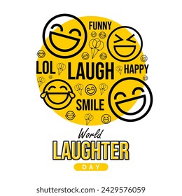 World Laughter Day Poster Design 