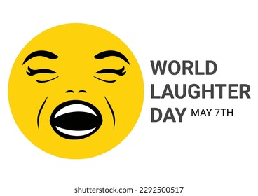 World Laughter Day Vector Illustration. Suitable for greeting card, poster and banner.