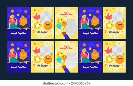world laughter day vector illustration flat design