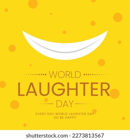 world laughter day wishing post design vector file